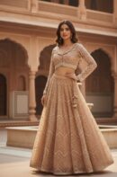 Champagne Regal Lehenga
