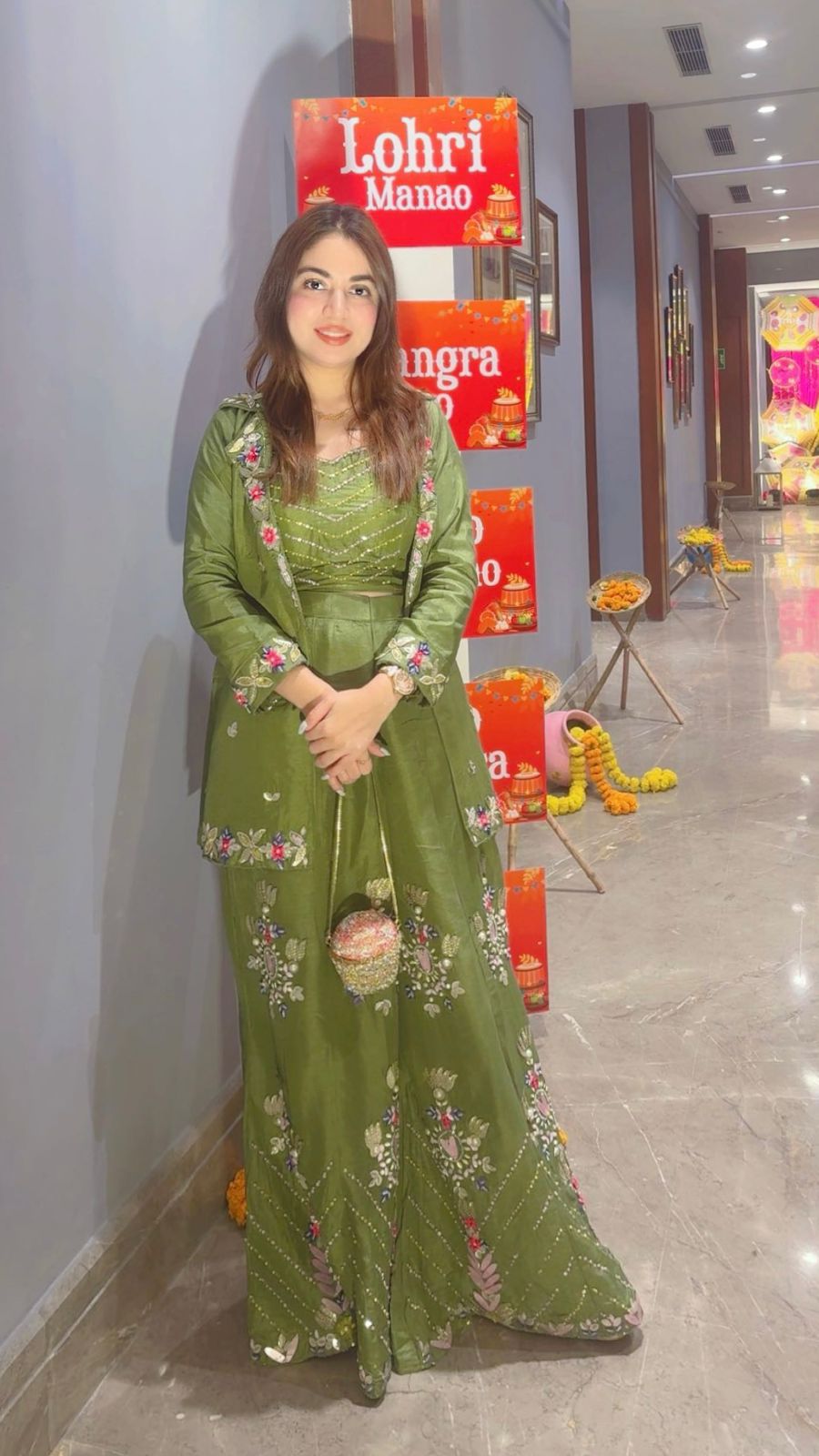 Olive Blossom Sharara Set - Image 8