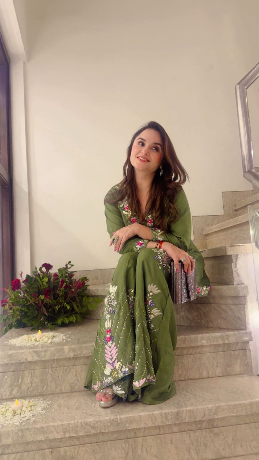 Olive Blossom Sharara Set - Image 7