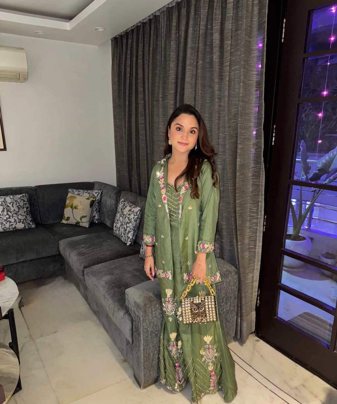 Olive Blossom Sharara Set - Image 6