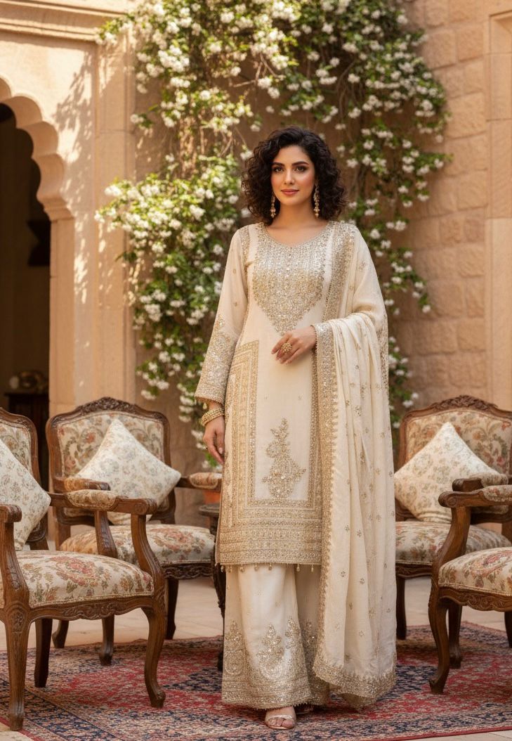 Noor zari suit set - Image 3