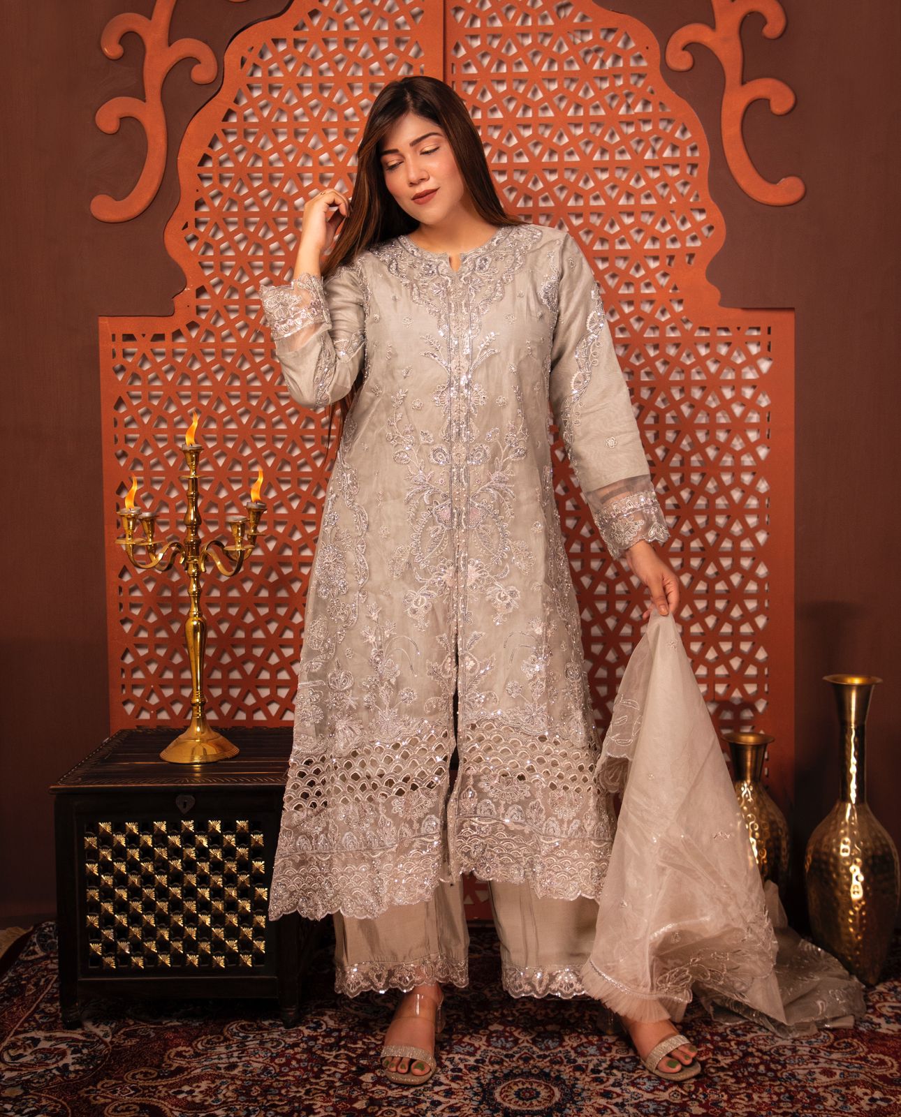 Mehr Embroidered suit set - Image 4