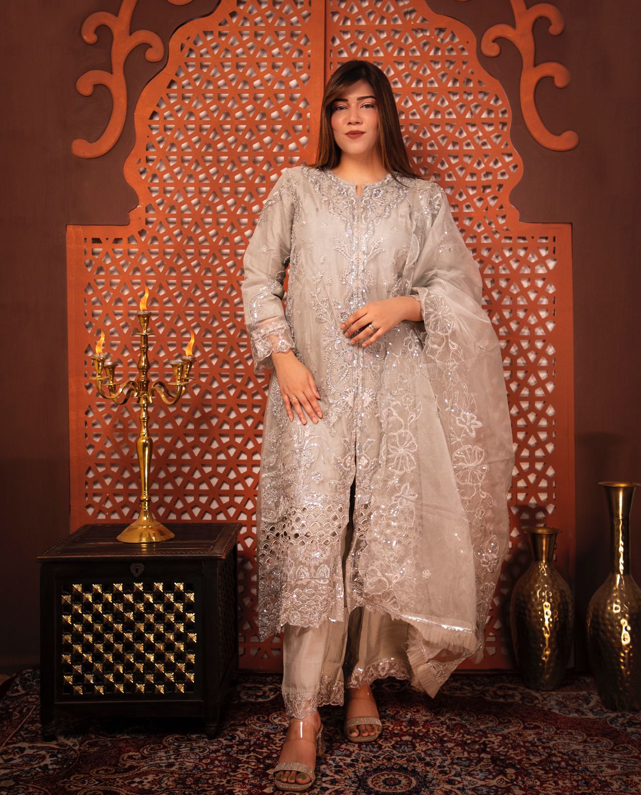 Mehr Embroidered suit set - Image 3