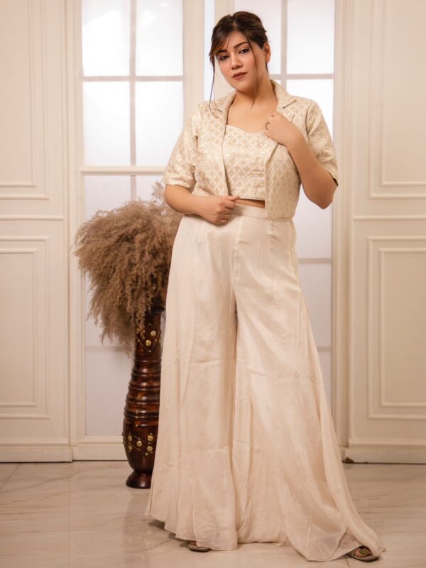 Saanjh Champagne Co-ord Ensemble