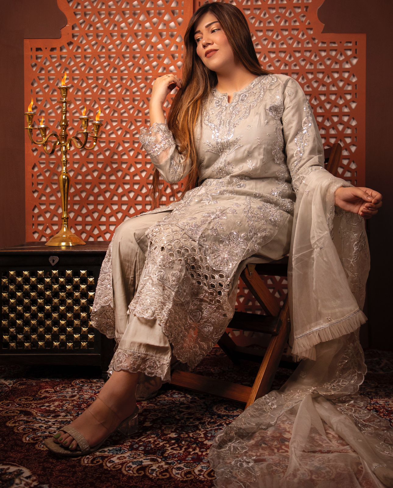 Mehr Embroidered suit set - Image 2